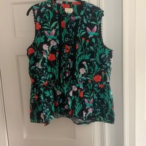 Kate spade sleeveless peplum top